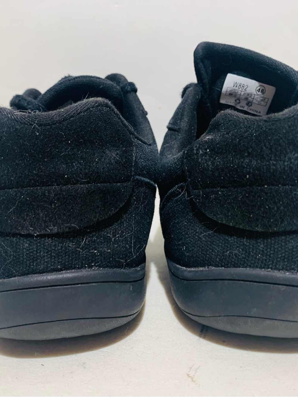 WHITIN #882 Men's Triple Black Canvas Sneakers Size 13 - Picture 4 of 6